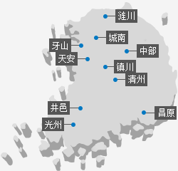 국내 사업장 분포지도